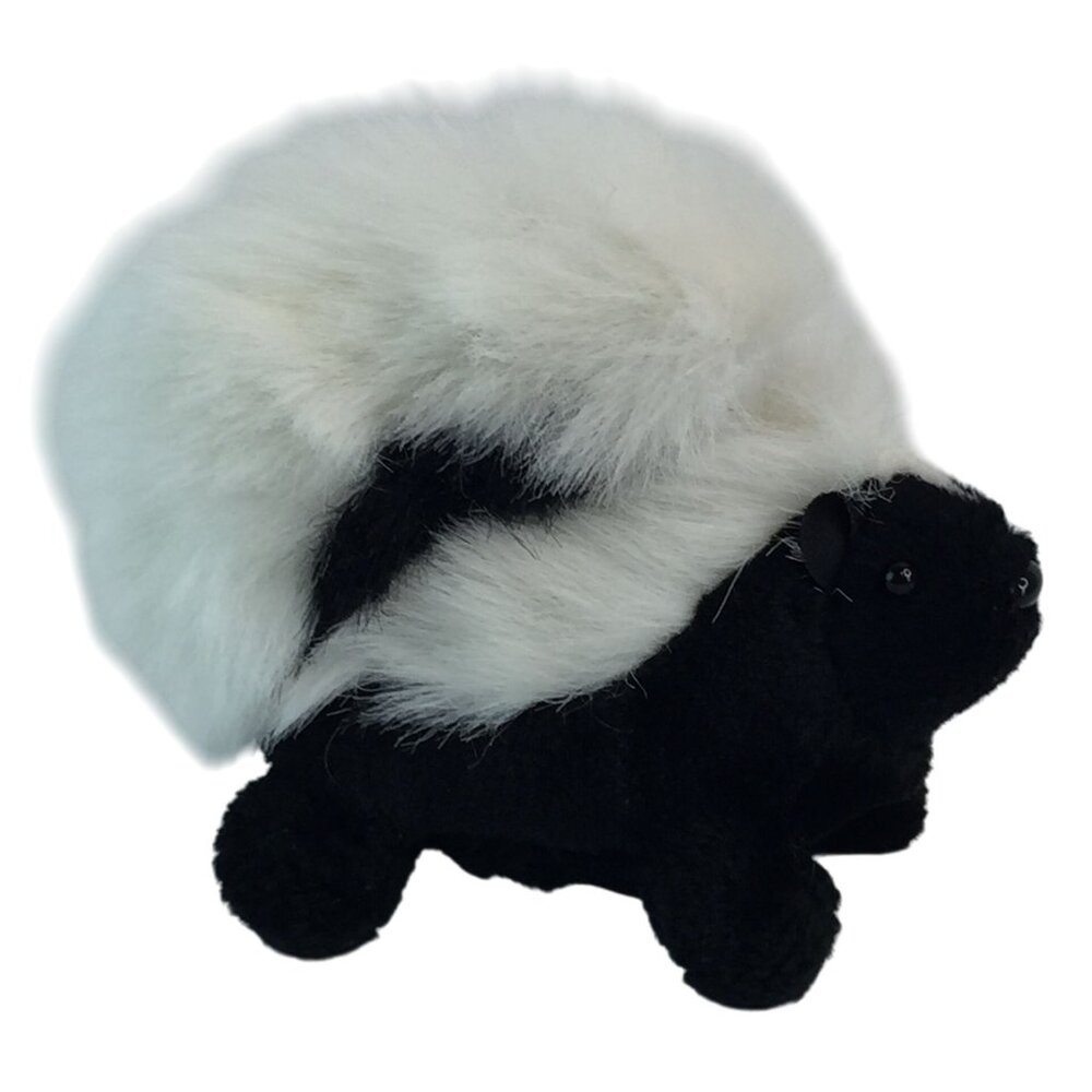 Folkmanis Skunk Finger Puppet Plush 4" Stuffed Animal Toy‎